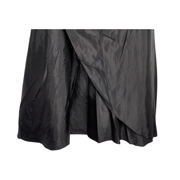 Jessica McClintock Maxi Skirt Gothic Steampunk Sz 12 Vintage Black Layers Bustle - Picture 5 of 15